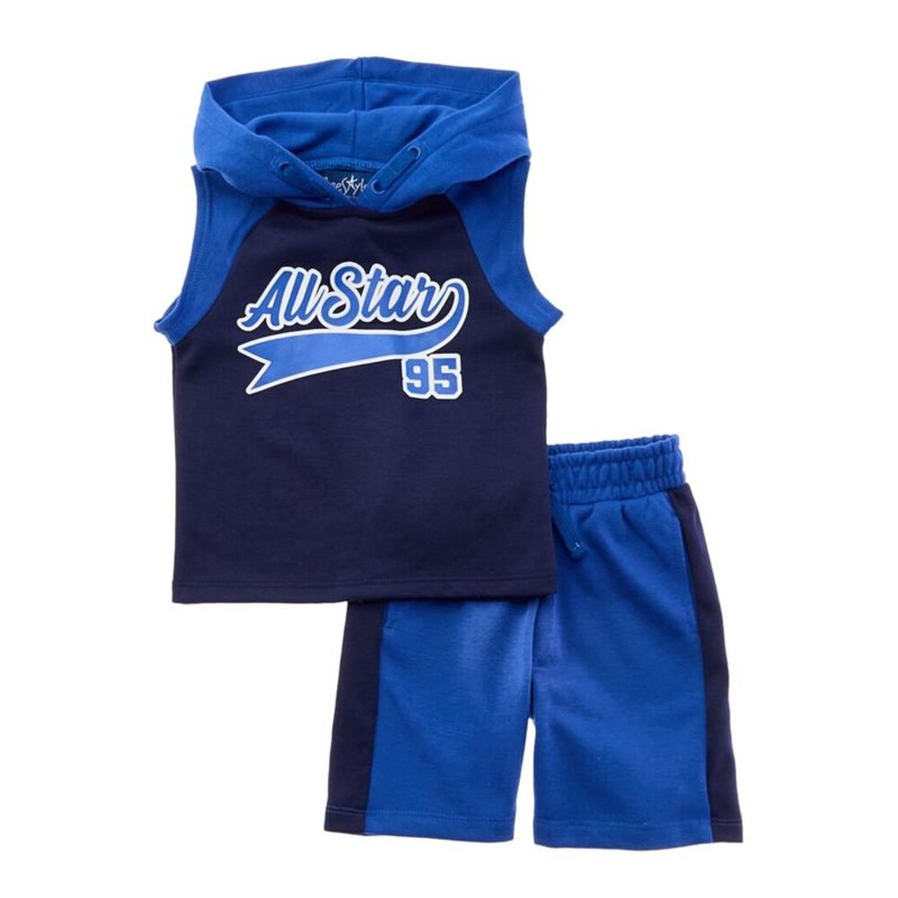 Freestyle Boys 2Pc All Star Sport Short Set, Blue